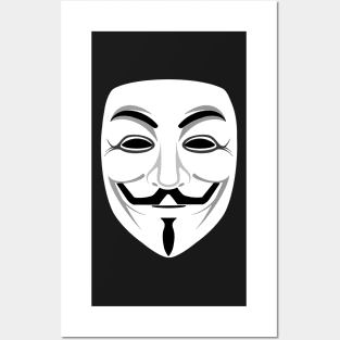 Minimalist Guy fawkes Posters and Art